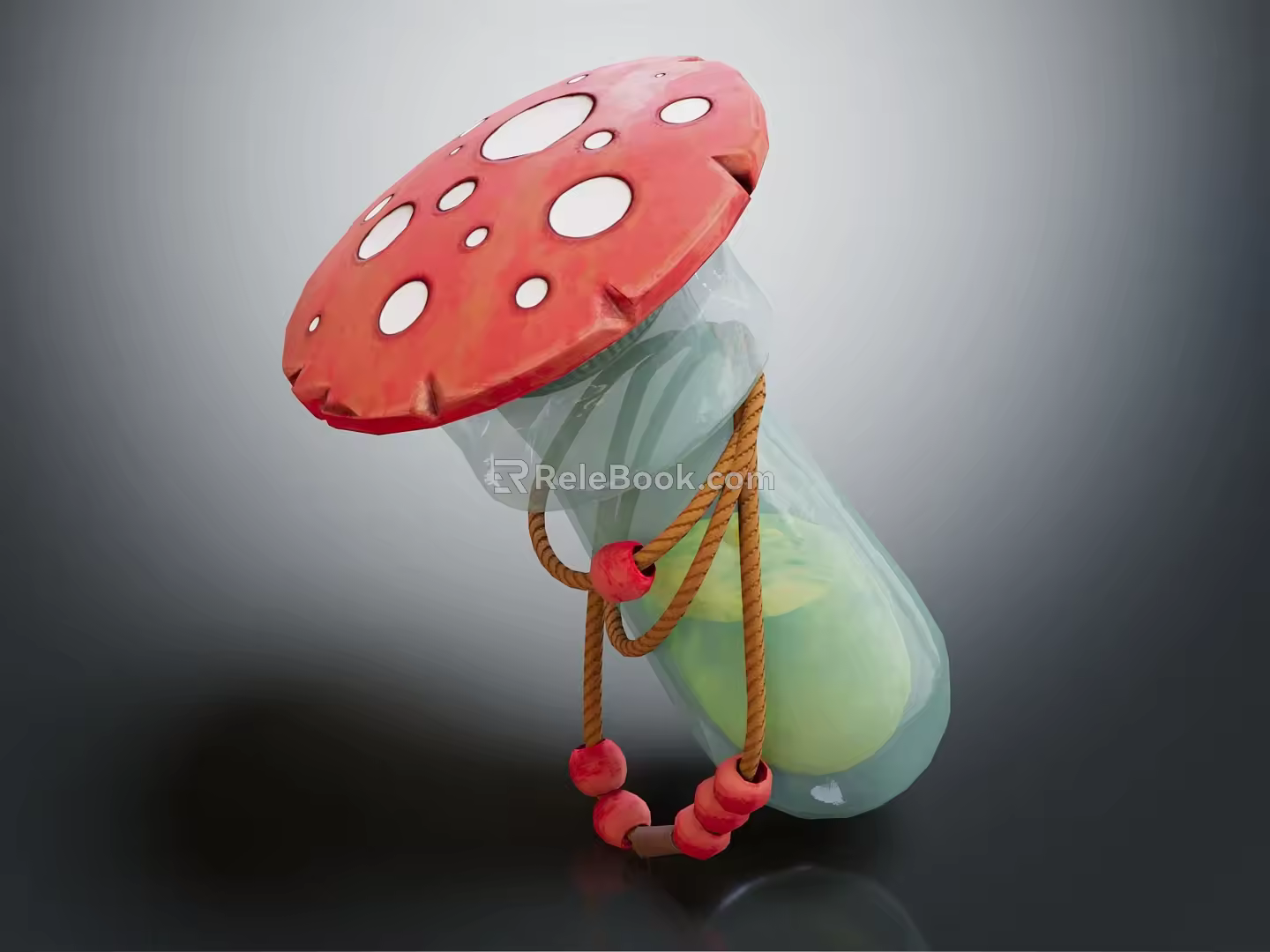 Modern Potion Magic Mushroom Potion Mushroom Potion 3d model