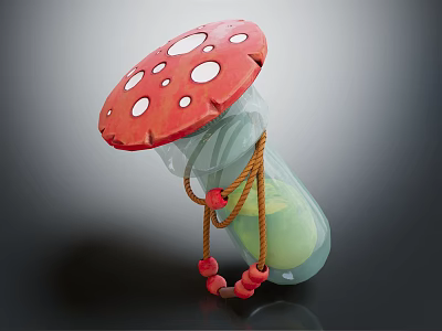 Modern Potion Magic Mushroom Potion Mushroom Potion 3d model