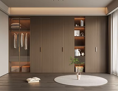 Italian Wardrobe Light Luxury Wardrobe Modern Wardrobe 3d model