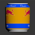 Classic Red Bull Energy Drink in Blue and Gold Can with Red Bull Logo