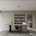 Modern Luxurious Basement Interior With Lighting And Decor