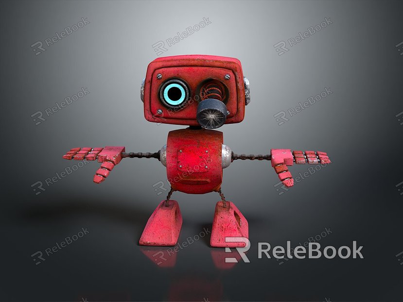 Robot Robot Assistant Small Robot Robot Butler Robot Butler Figure Game Figure model