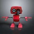 Robot Assistant Small Robot Butler Robot Butler Figure Game Figure 3d model