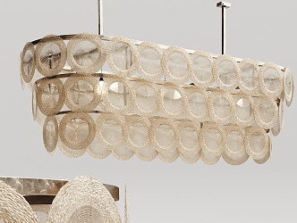 Modern Crystal Chandelier Metal Crystal Chandelier 3d model