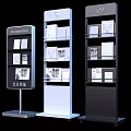 Mercedes Benz Display Bookcases With Beijing Benz Logo And Brochure Holders