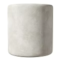 Concrete Sphere Architectural Component With Rough Textured Surface For Decorative Use
