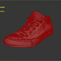 White Converse All Star Classic Low Top Canvas Shoes With Red Accents