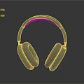 Modern Over Ear Headphones Electronic Device With Comfortable Earpads And Sleek Design