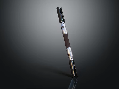 Tactical Pen Weapon With Metal Shaft And Wooden Grip For Personal Self Defense Use 3d model