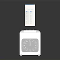 Modern punch card machine punch card 3d model