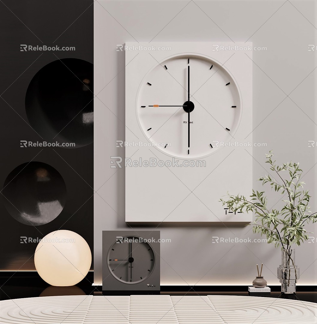 Quiet Clock Simple Wall Clock 3d model