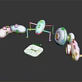 Modern Gamepad Automatic Device Wireless Gamepad 3d model