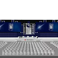 2023 Silk Road International Forum Conference Venue With Stage Large Screens And Audience Seats