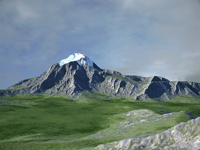 Modern Snow Mountain Realistic Snow Mountain Terrain 3d model Modern Snow Mountain Realistic Snow Mountain Terrain 3d model