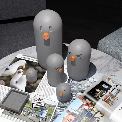 Modern Ornaments Combination Decorative Ornaments 3d model