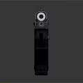 Modern Tactical Pistol Featuring Metal Construction Black Grip And Detailed Design