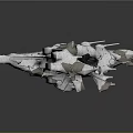 Modern fighter sci-fighter sci-fighter space fighter 3d model