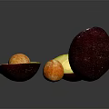 Fresh Ripe Avocado Display Featuring Halved And Whole Fruits With Visible Pit And Flesh