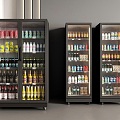 Freezer Wine Cabinet Beverage Cabinet Refrigerator Display Cabinet Refrigerator Beer Cabinet 3d model