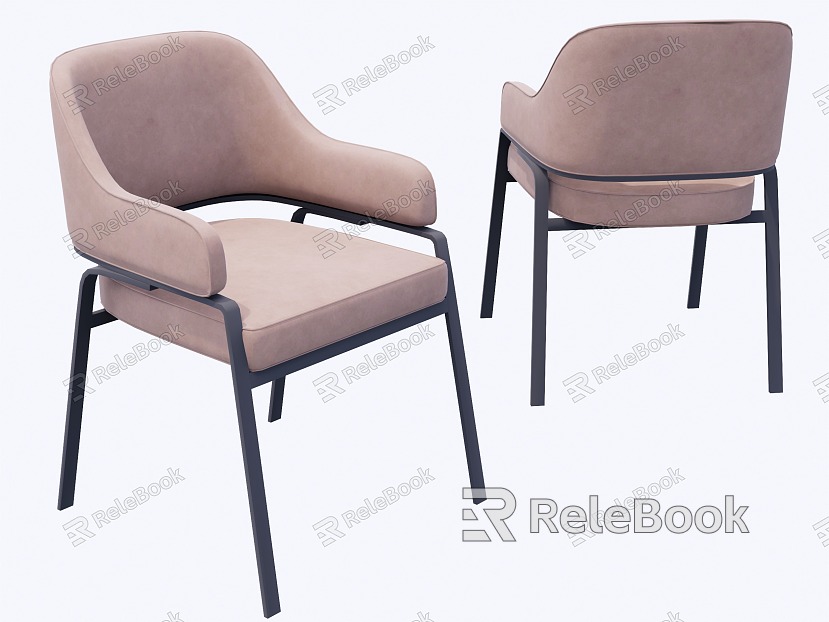 Modern Single Chair Dining Chair Bar Chair model