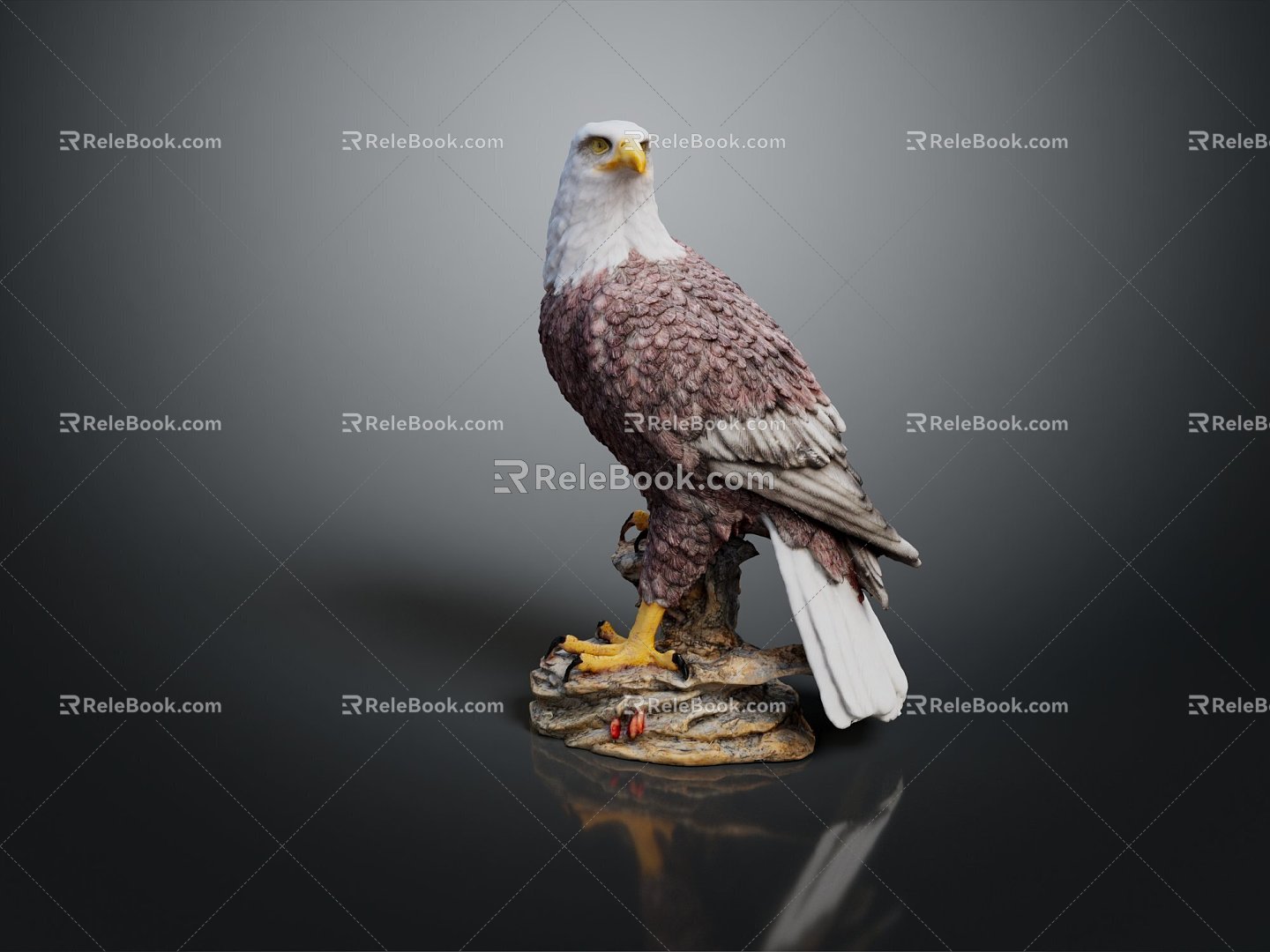 Modern Eagle Carving 3d model