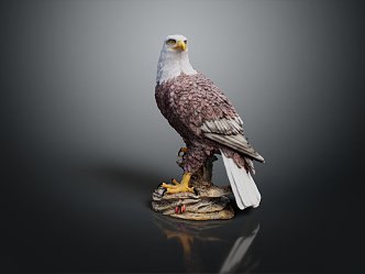 Modern Eagle Carving 3d model