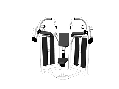 Multifunctional Sports Equipment with Sturdy Frame Adjustable Seat and Dual Arm Supports for Strength Training 3d model