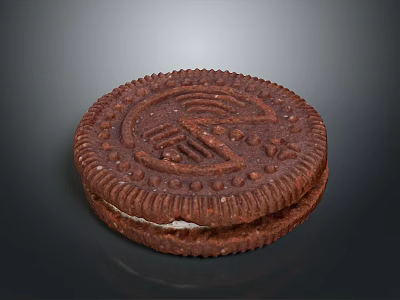 Biscuits Whole Wheat Biscuits Snacks Western-style Baking Food Milk Biscuits Breakfast Biscuits Western-style Snacks 3d model