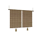 Natural Bamboo Window Blinds With Tassels For Home Decor Ideas