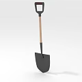 High Quality Hardware Shovel Featuring Wooden Handle And Black Steel Blade