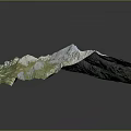 Detailed Terrain Model With Mountain Ranges Lakes And Green Vegetation Cover