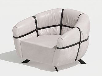 Modern Single Sofa Single Leisure Chair 3d model