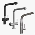 Modern Kitchen Faucets In Black And Silver Contemporary Design For Home Use
