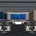Control Room Command Room 3d model