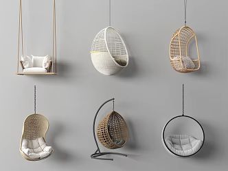 Modern Rocker Chair Swing Chair 3d model