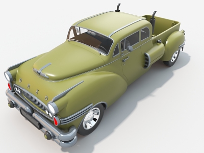 Car Pickup Truck Car Retro Car 3d model