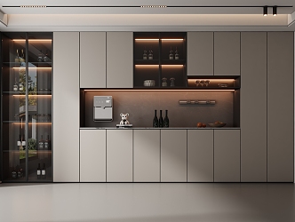 Wine Cabinet Sideboard 3d model