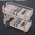 Cozy Bunk Bed With White Frame Wooden Ladder Striped Sheets Pillows And Gray Blanket