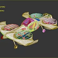 Futuristic White Flying Vehicle With Four Rotors Blue Cockpit And Aerodynamic Wings