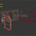 Playground Equipment Metal Safety Guardrail And Seat Restraint Stainless Steel Durable Design Structure