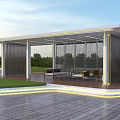 Modern gallery frame Metal gallery frame Leisure gallery frame Landscape gallery frame 3d model