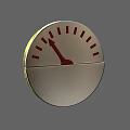 Industrial Equipment With Round Dial Gauge Red Pointer And Indicators For Measurement
