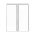 Sleek Modern Casement Window With White Frame And Double Glass Panel For Home