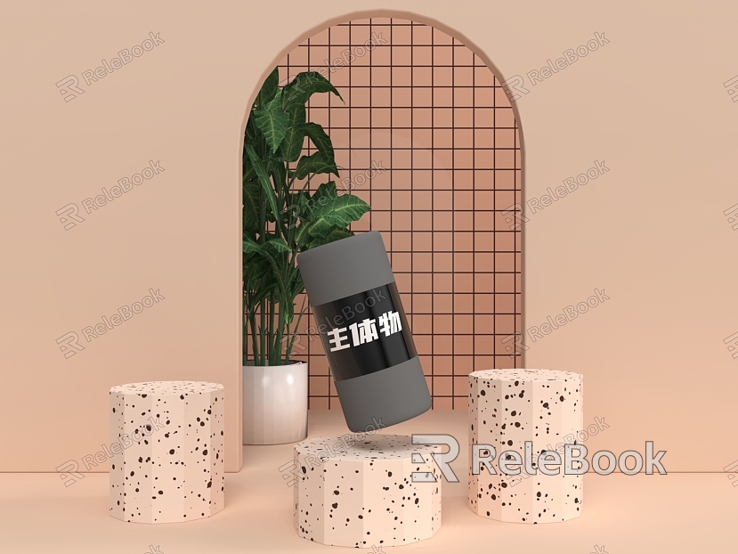 Display e-commerce beautiful Chen scene model