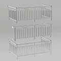 Decorative Metal Railings With Vertical Bars And Top Rail Design Features