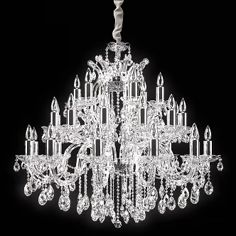 Vintage Chandelier Glass Masiero 3d model