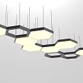 Modern Hexagonal Pendant Lights With Geometric Design For Stylish Interior Lighting