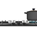 TEKA Modern Gas Stove Kitchen Appliance With Pot On Burner