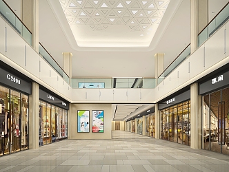 Modern Shopping Mall Small Hall 3d model