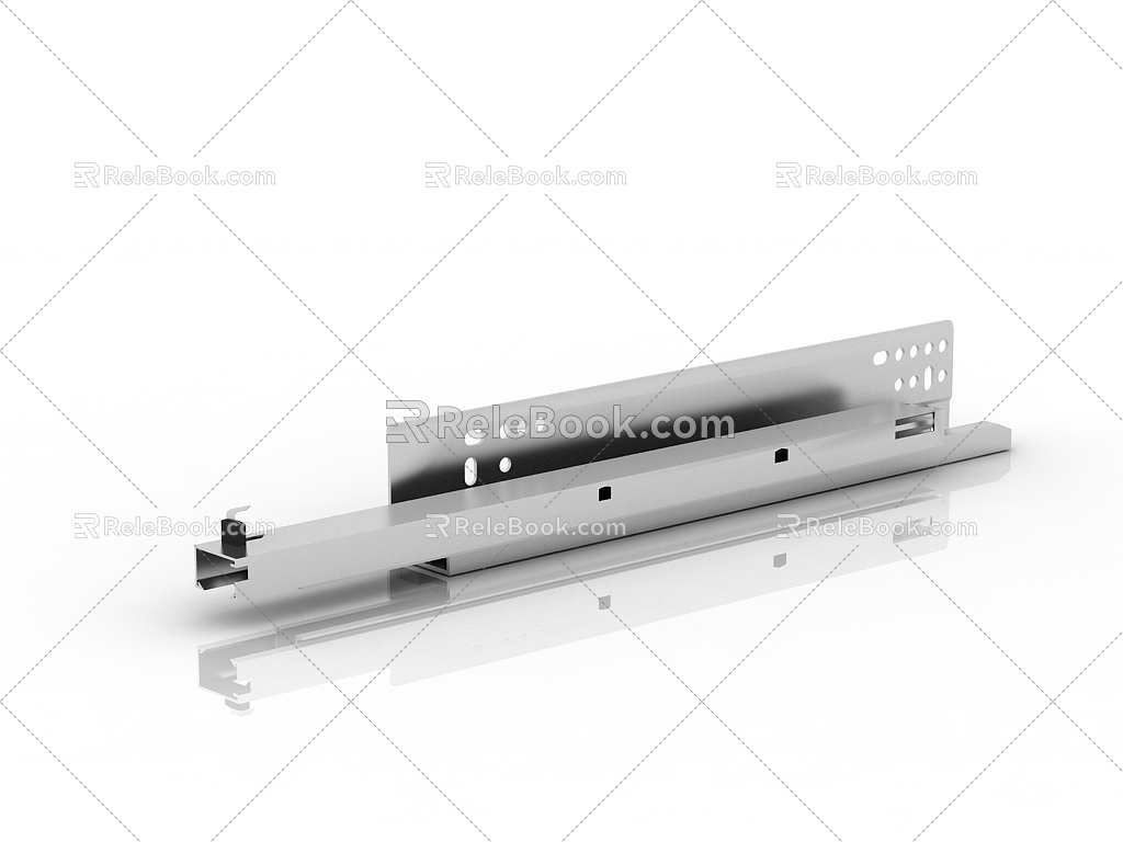 modern hardware guide rail 3d model